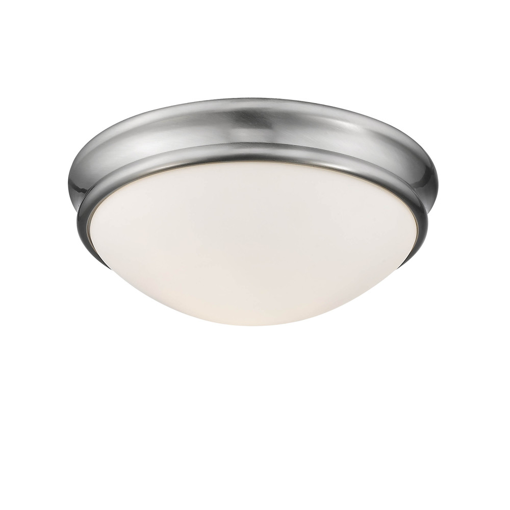 1-Light Flushmount Ceiling Light Brushed Nickel