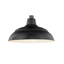 Millennium RWHS14-SB - R Series 1-Light Warehouse Shade Satin Black