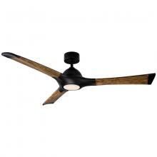 Modern Forms US - Fans Only FR-W1814-60L-MB/DK - Woody Downrod ceiling fan