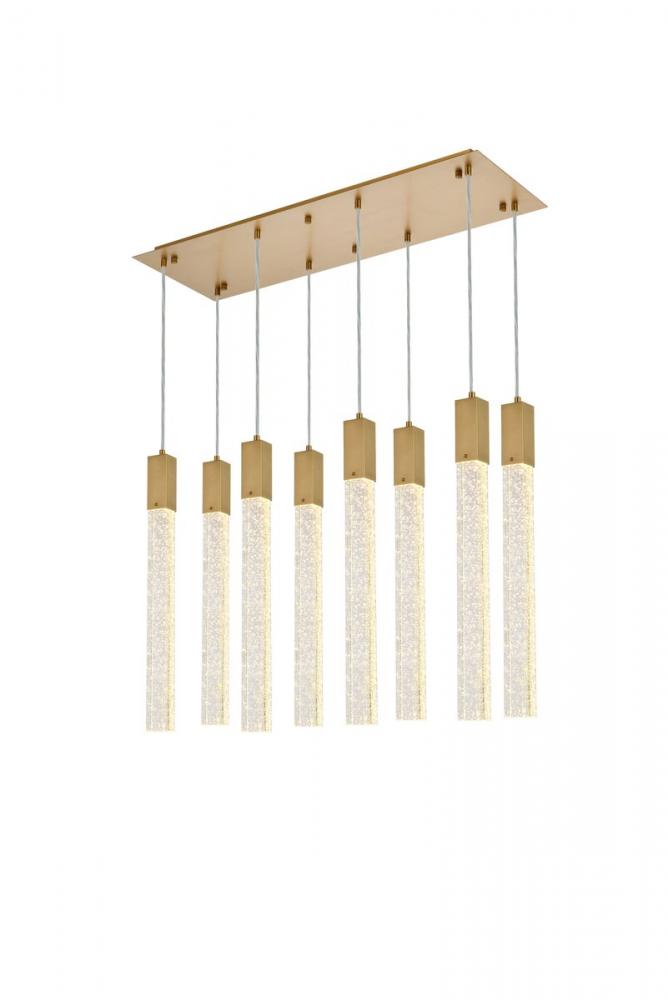 Weston 8 Lights Pendant in Satin Gold