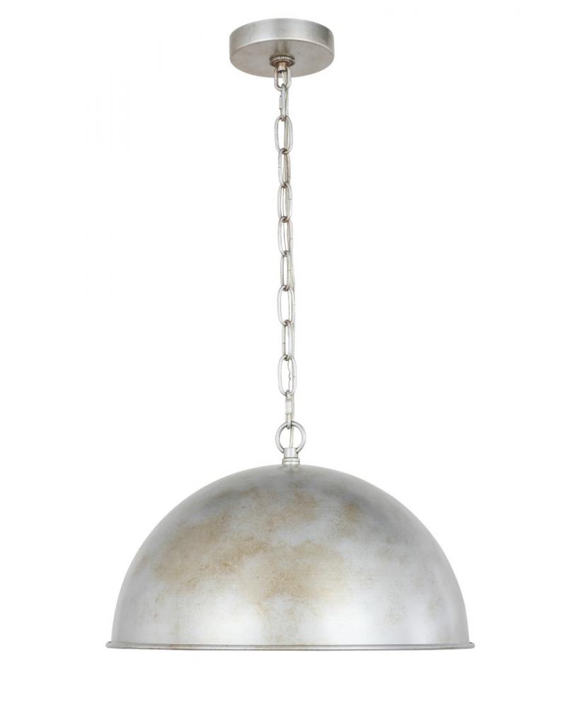 Marion Collection Pendant D15 H19 Lt:1 Vintage Silver Finish