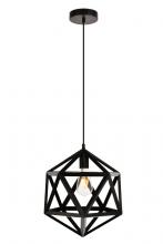 Elegant LDPD2110 - Redmond Collection Pendant D13.0'' H14.6 Lt:1 Black Finish