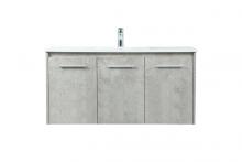 Elegant VF44540MCG - 40 Inch Single Bathroom Vanity in Concrete Grey