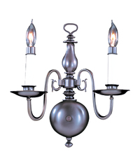  9122 SP - 2-Light Satin Pewter Jamestown Sconce