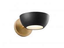 Savoy House Meridian M90113MBKNB - 1-Light Wall Sconce in Matte Black and Natural Brass