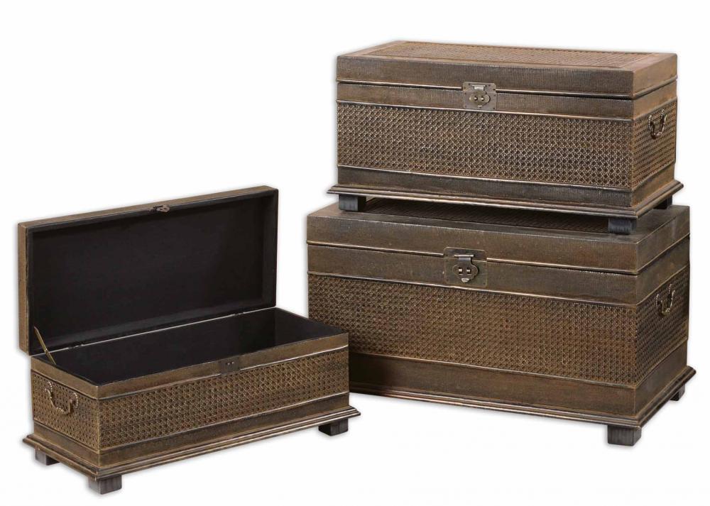 RATTAN TRUNKS, S/3