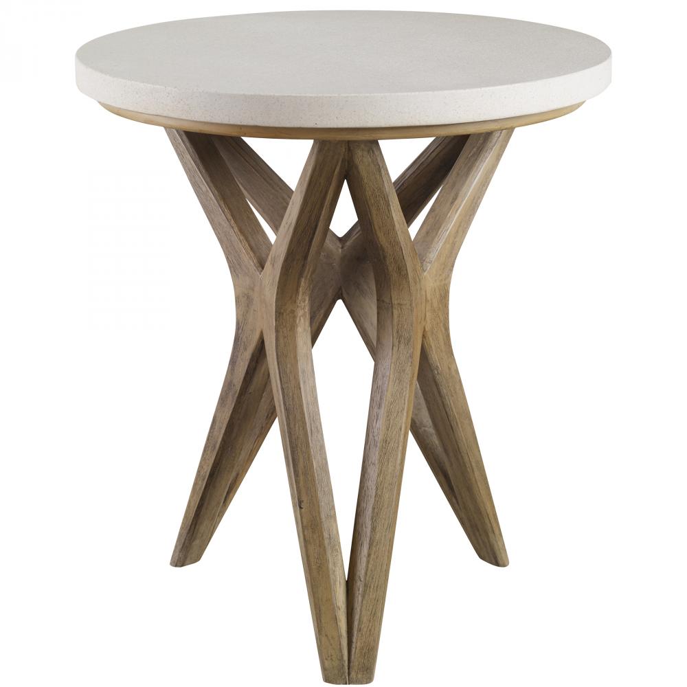 Marnie Limestone Side Table