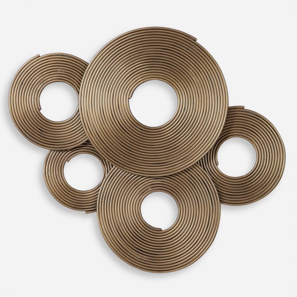 Ahmet Gold Rings Wall Decor