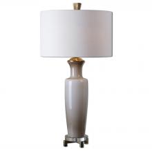 Uttermost 27468-1 - Uttermost Consuela Taupe Gray Glass Table Lamp