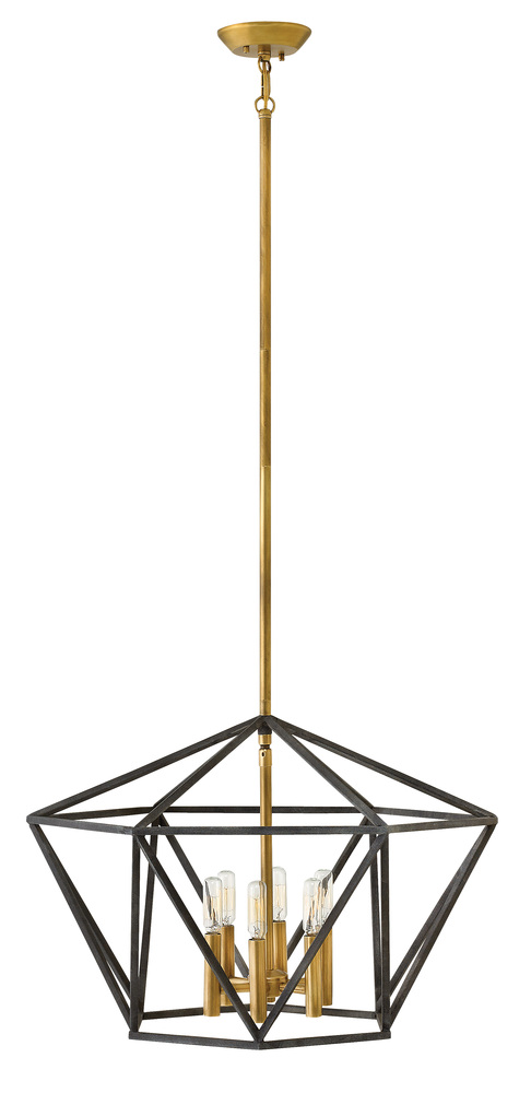 Medium Open Frame Single Tier Chandelier