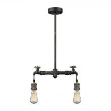 ELK Home 14286/2 - Jonas 2-Light Chandelier in Multi-Tone Weathered with Faucet Motif