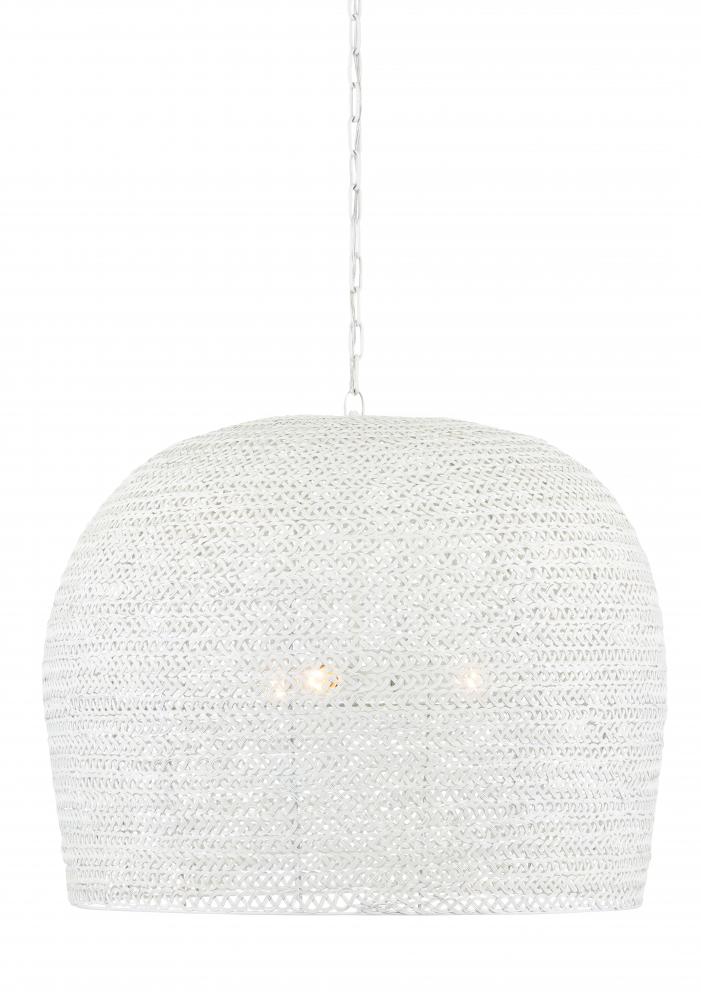 Piero Large White Chandelier