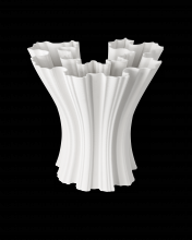 Currey 1200-0934 - Godet White Vase