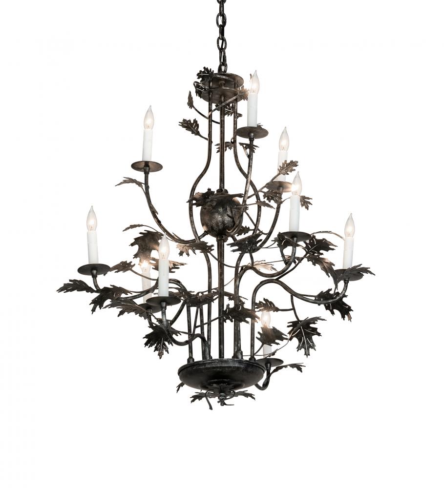 black leaf chandelier